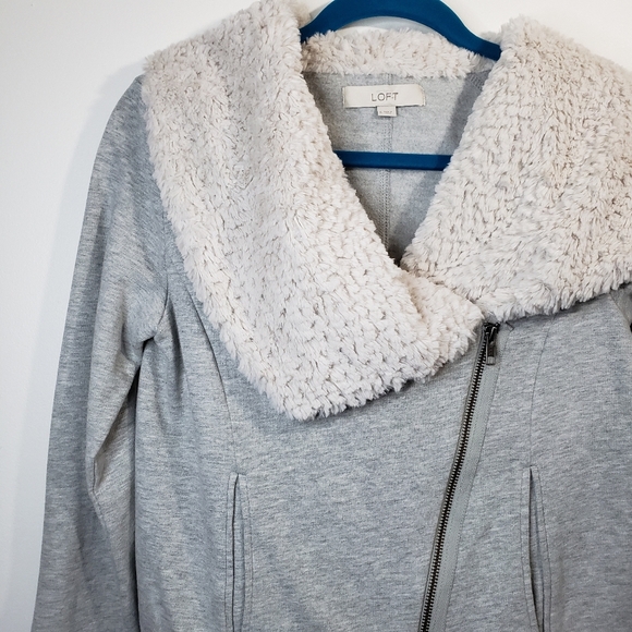 LOFT Asymmetric Zipper Jacket - S - Picture 3 of 6